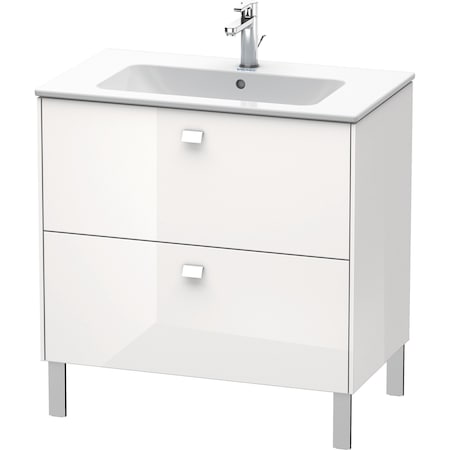 Duravit Brioso Floor Standing Vanity Unit White High Gloss BR440202222